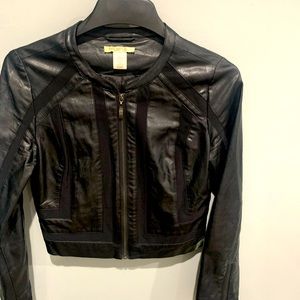 Faux leather jacket